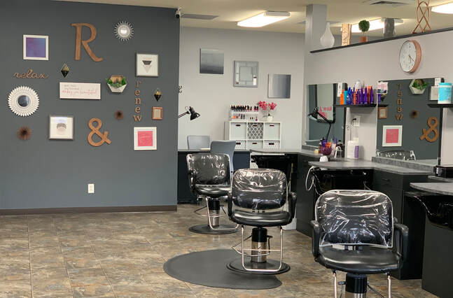 Hair salon space at Rumours Hair Design in Nampa, ID 